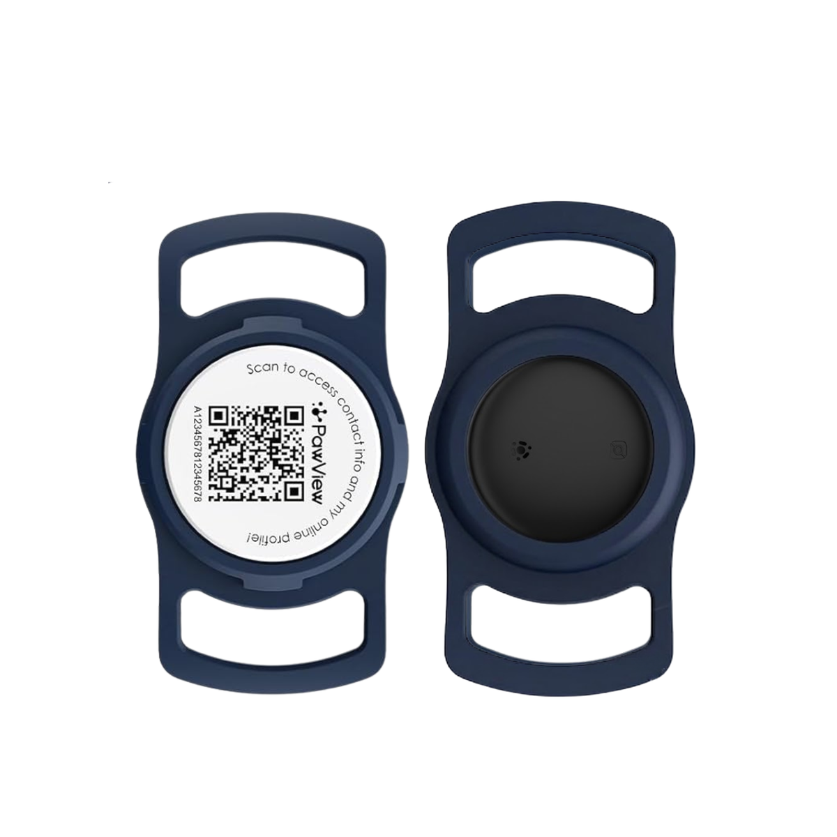 Slide-On Smart Pet Tracker - QR & AirTag Holder