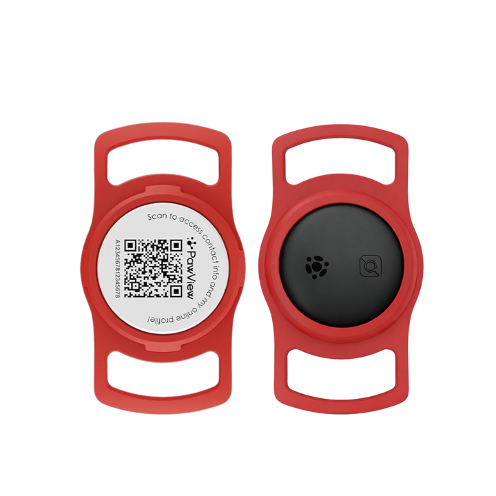 Slide-On Smart Pet Tracker - QR & AirTag Holder