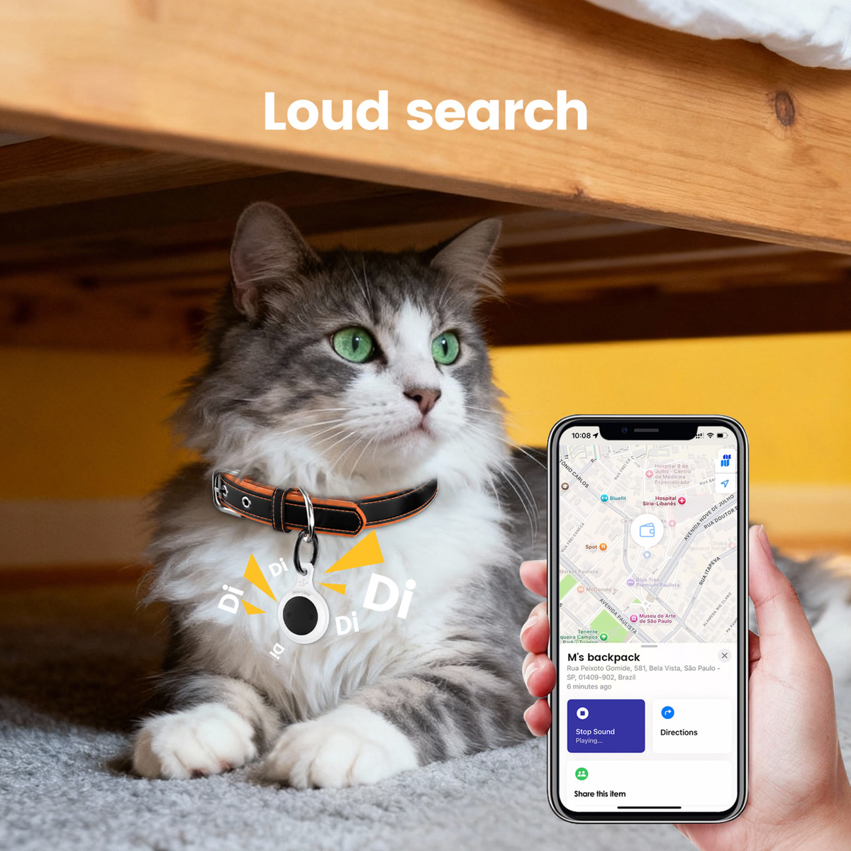 Smart Pet Tracker - QR & AirTag Holder