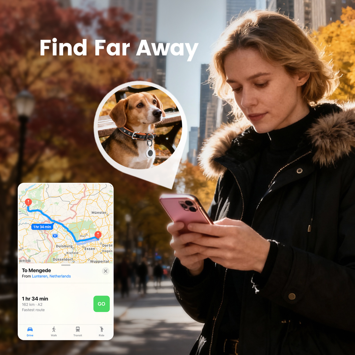 Smart Pet Tracker - QR & AirTag Holder