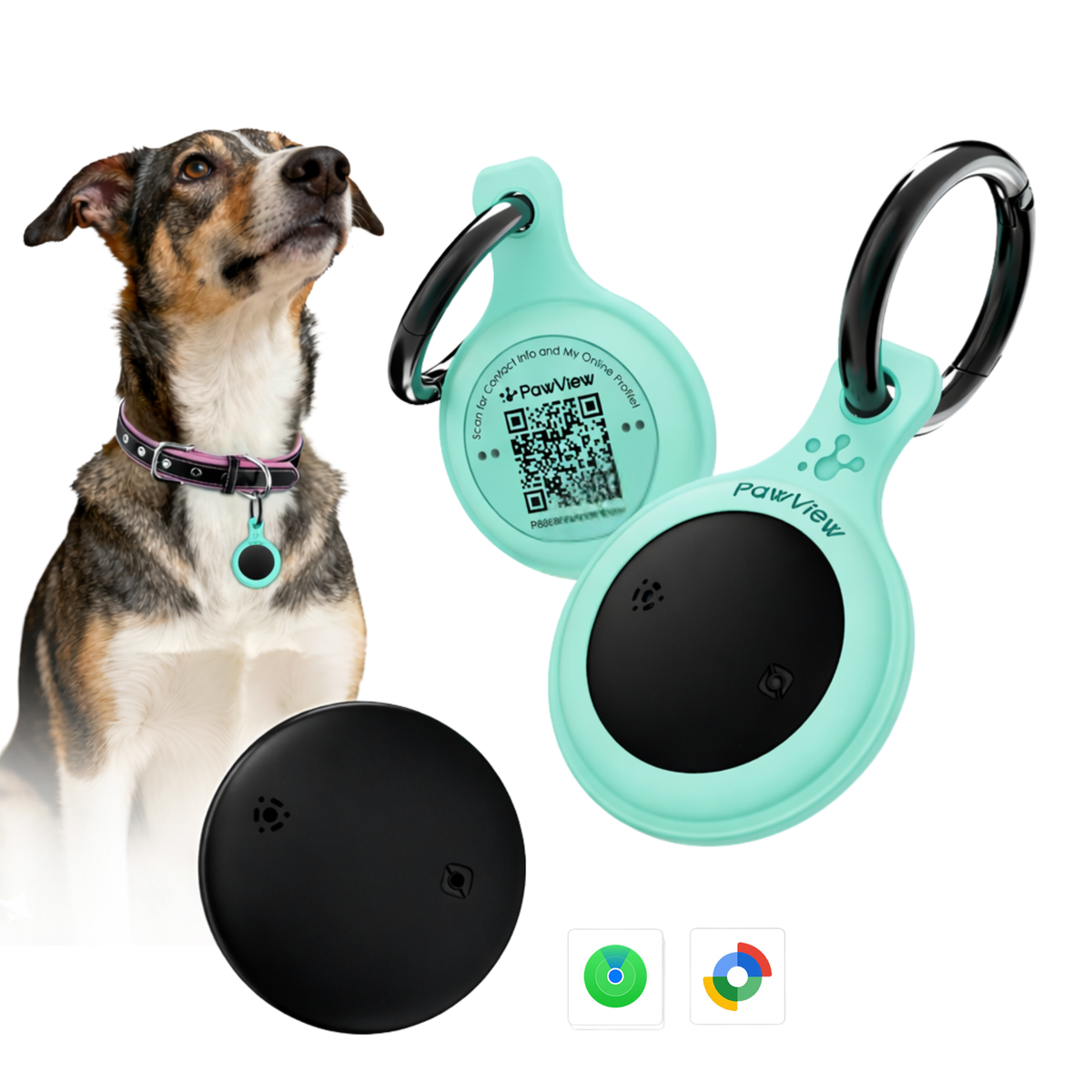 Smart Pet Tracker - QR & AirTag Holder