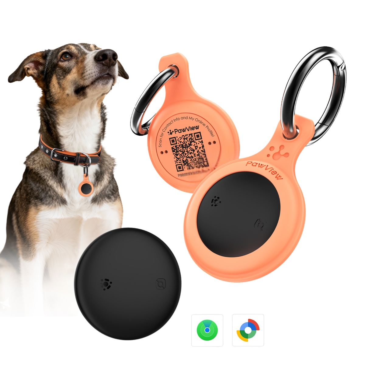 Smart Pet Tracker - QR & AirTag Holder