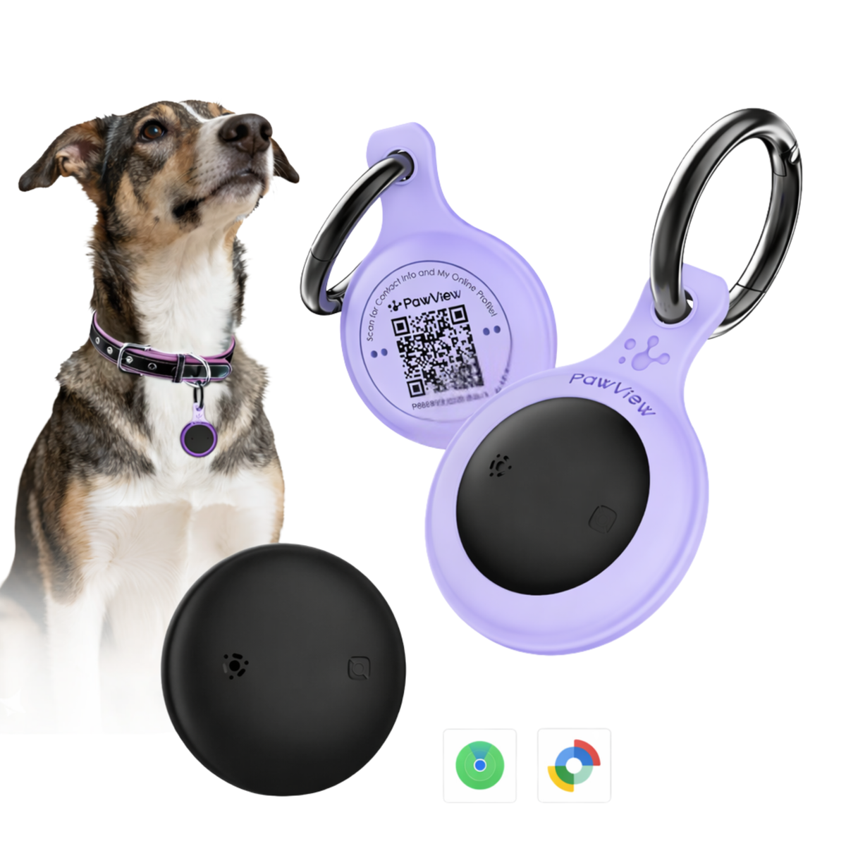 Smart Pet Tracker - QR & AirTag Holder