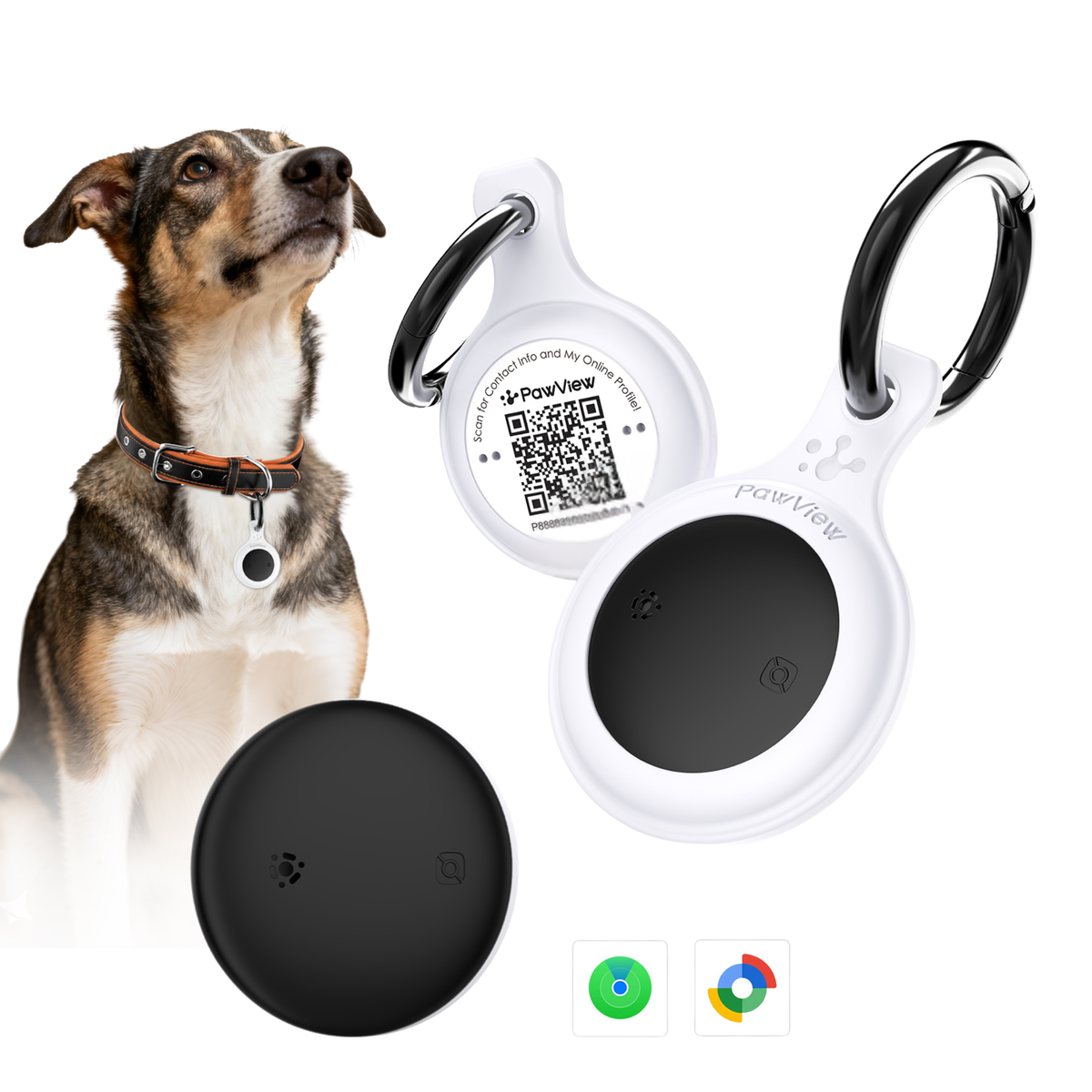Smart Pet Tracker - QR & AirTag Holder
